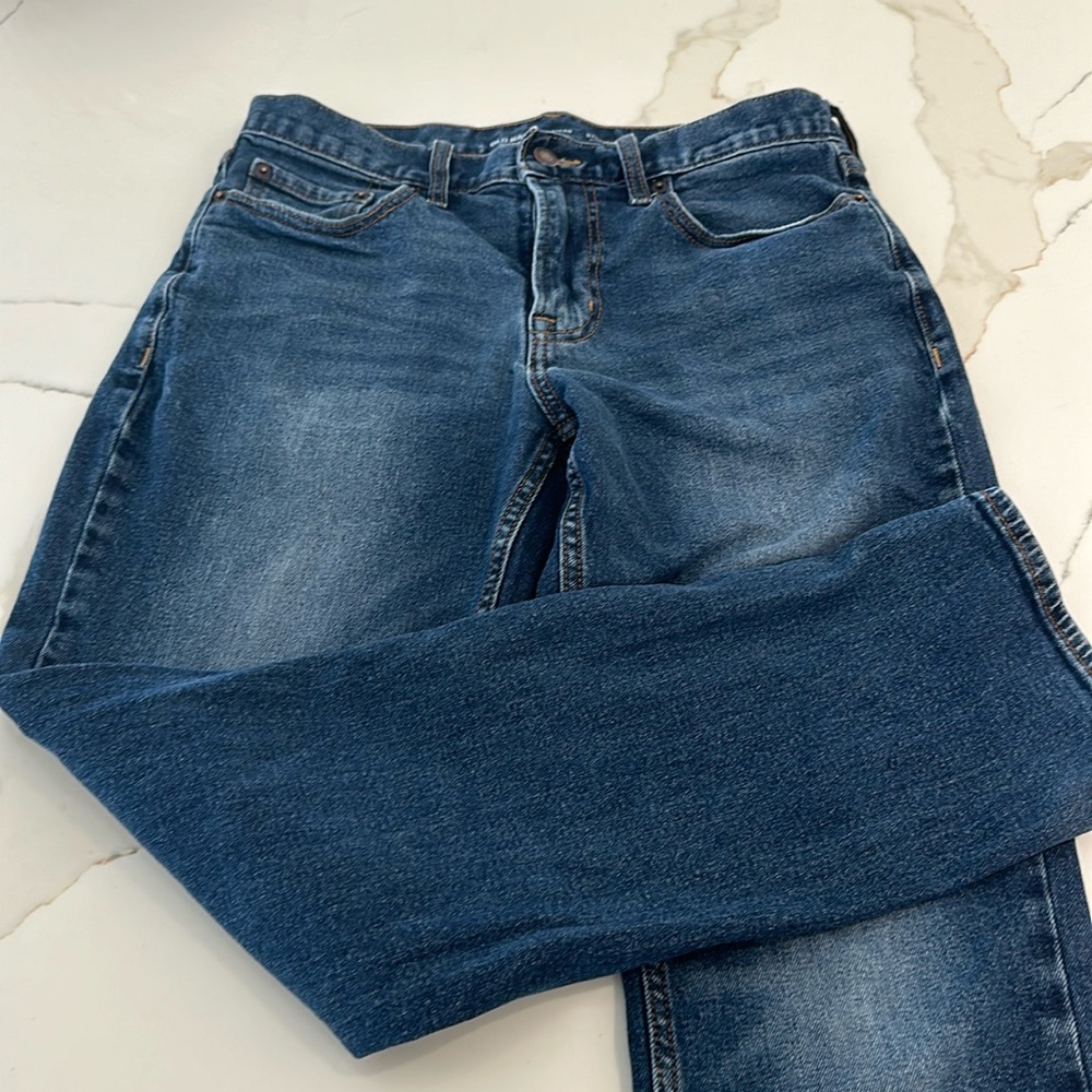 Old Navy Straight Leg Jeans Men's Size 31x30 dark/Medium Wash